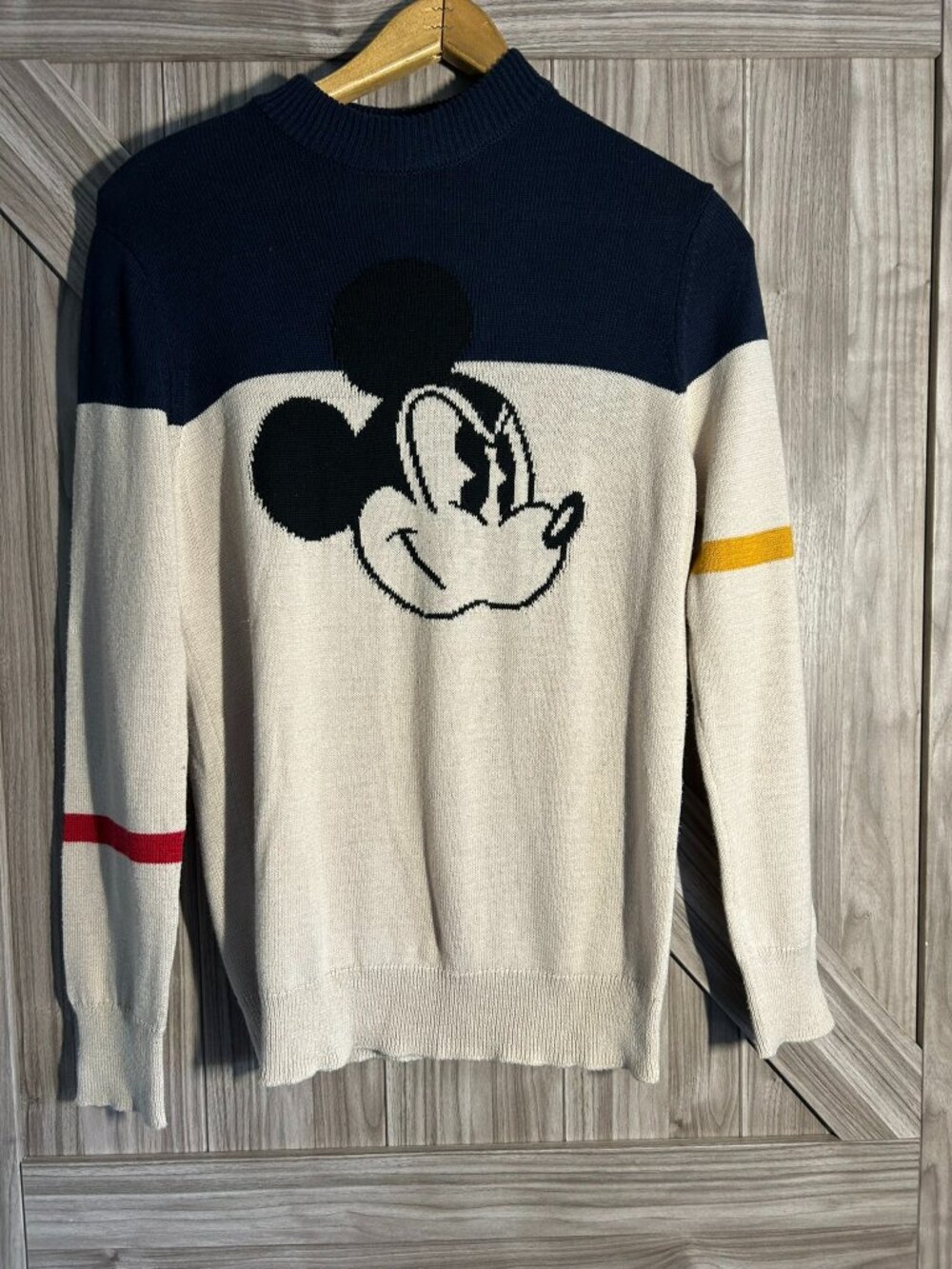 Frank and Oak x Disney Mickey Mouse 90th Anniversary Knit Sweater Small